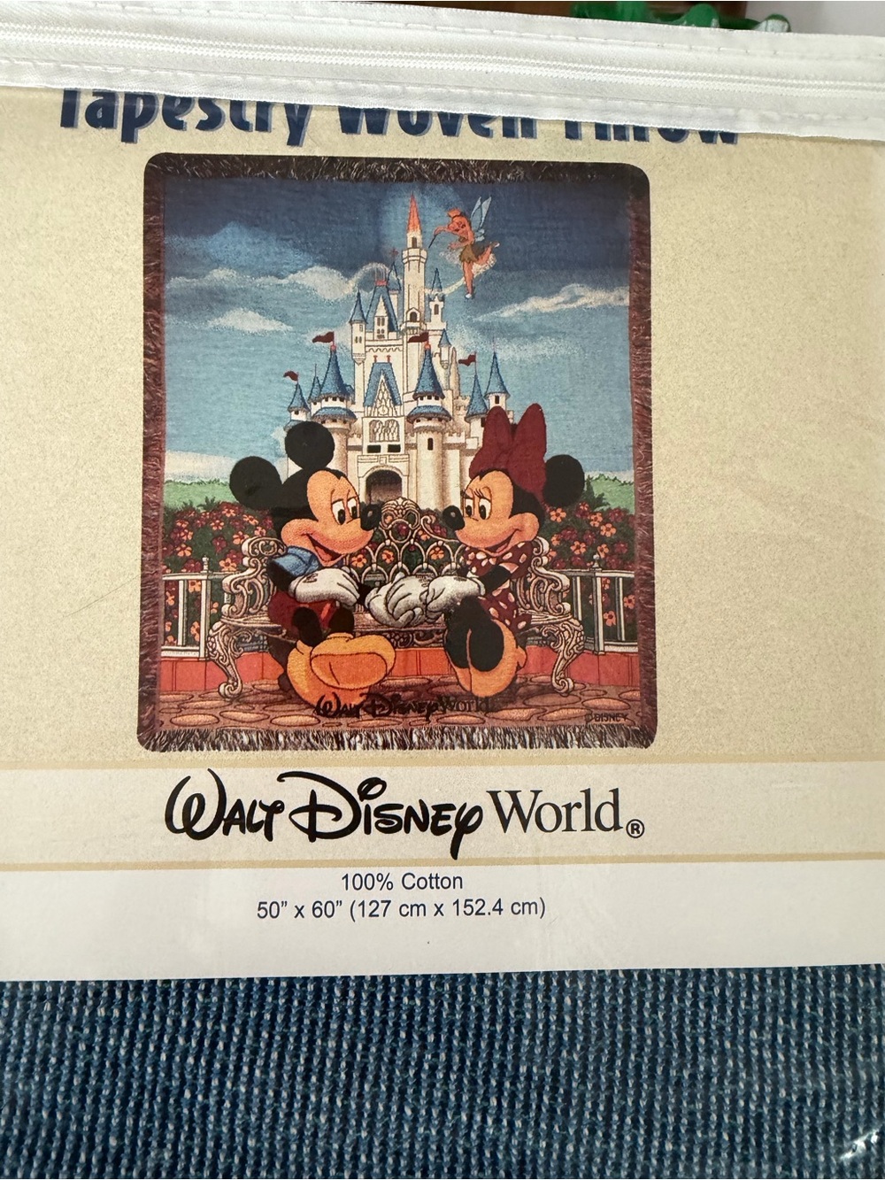 Disney Mickey & Minnie Castle Throw - Blue, Red, Yellow